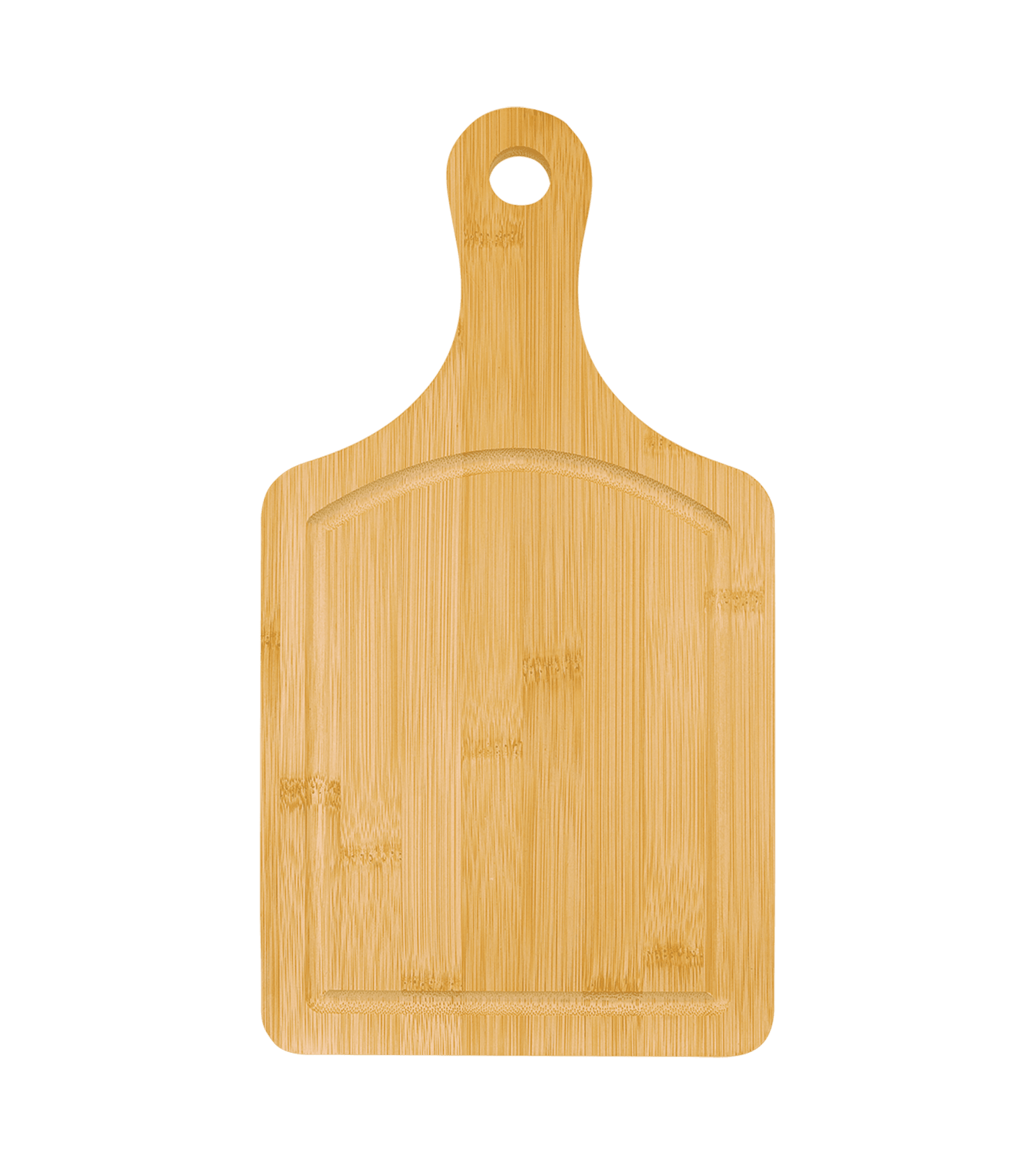  Bamboo Paddle Cutting Board with Drip Ring