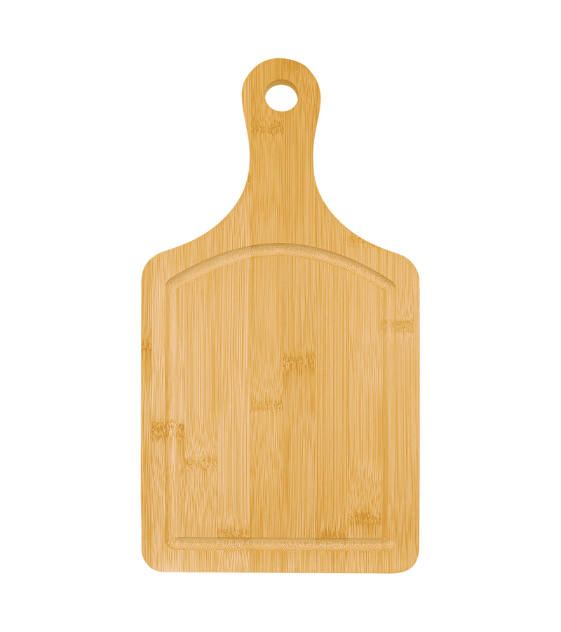  Bamboo Paddle Cutting Board with Drip Ring