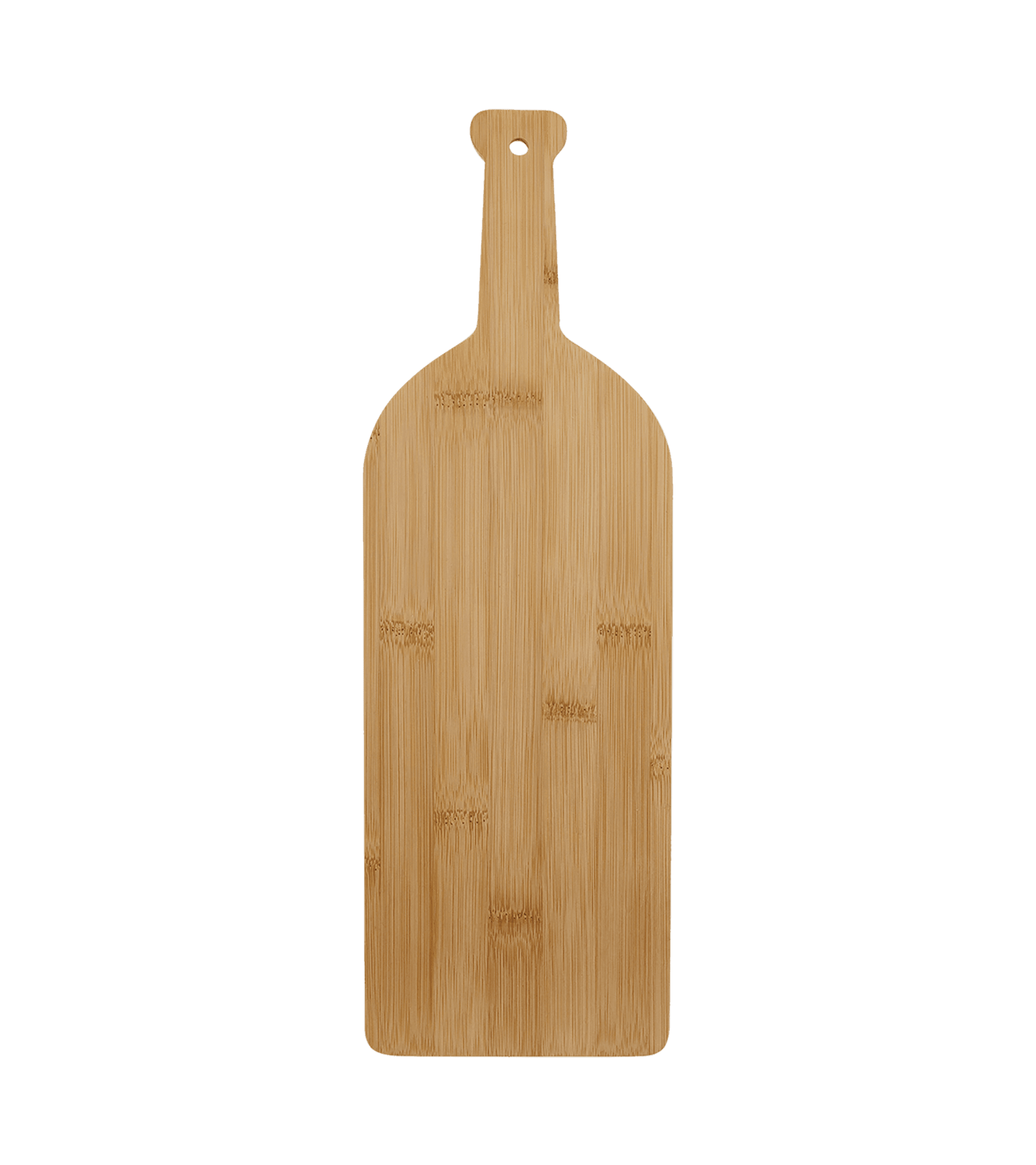 Personalized Bamboo Wine Bottle Cutting Board - 17 inch