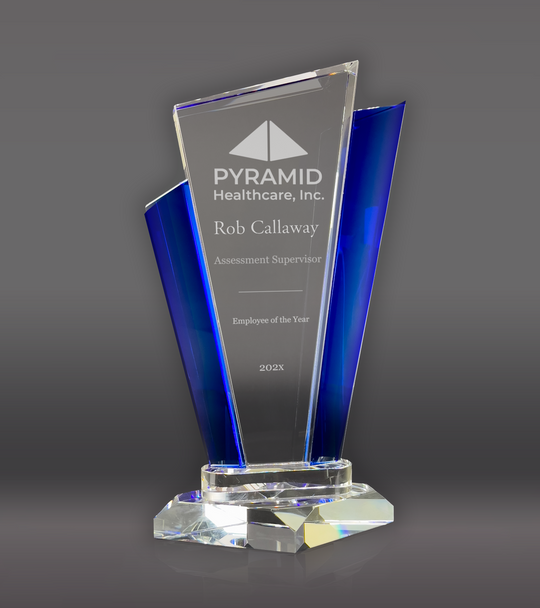 Blue Marquee Crystal Award