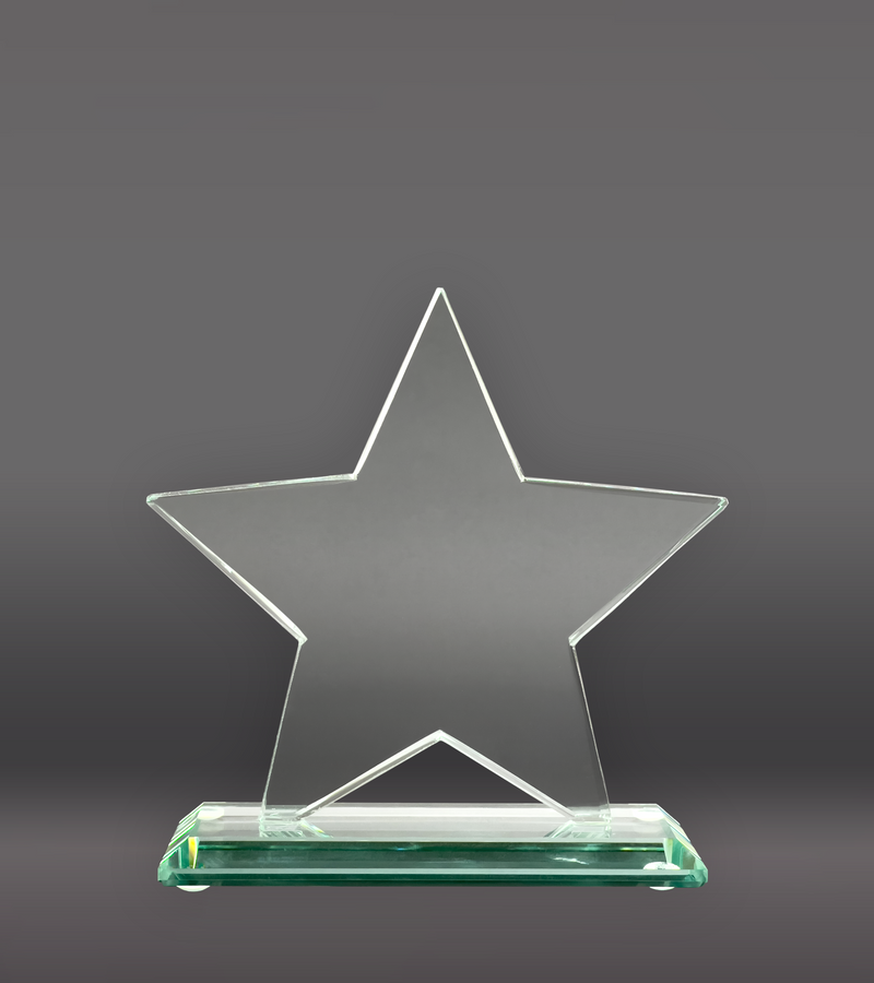 Star Glass Award Rear