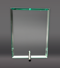 Laser Engraved Standing Glass Plaque