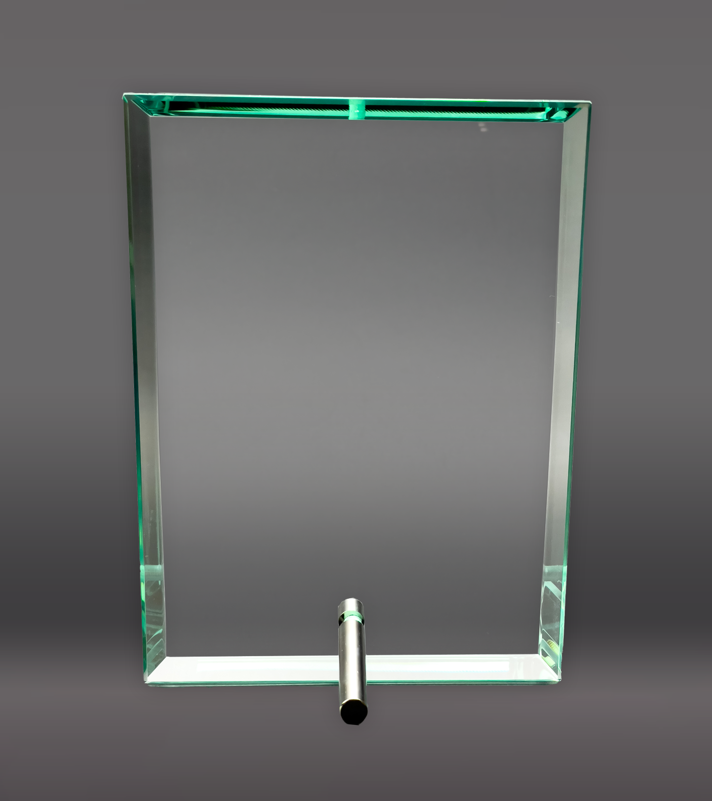 Color Printed Standing Glass Plaque Rear