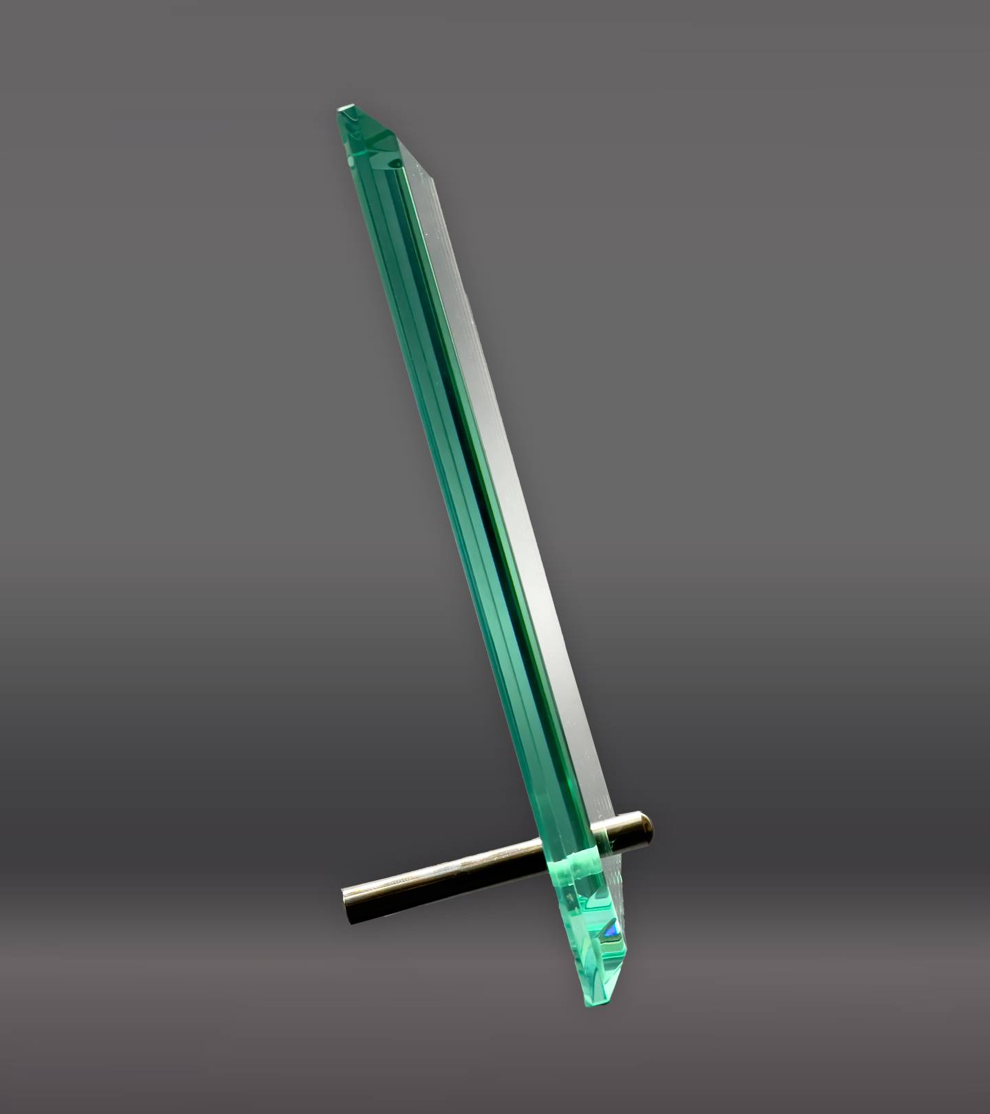 Color Printed Standing Glass Plaque