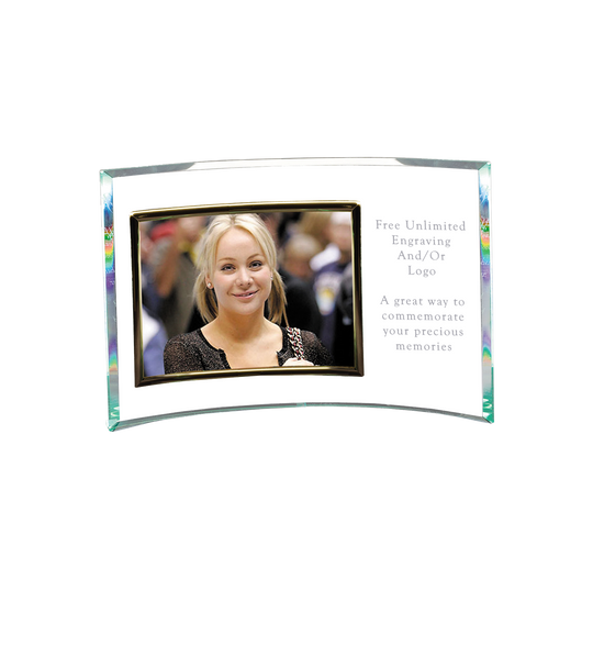 Curved Glass with Picture Frame