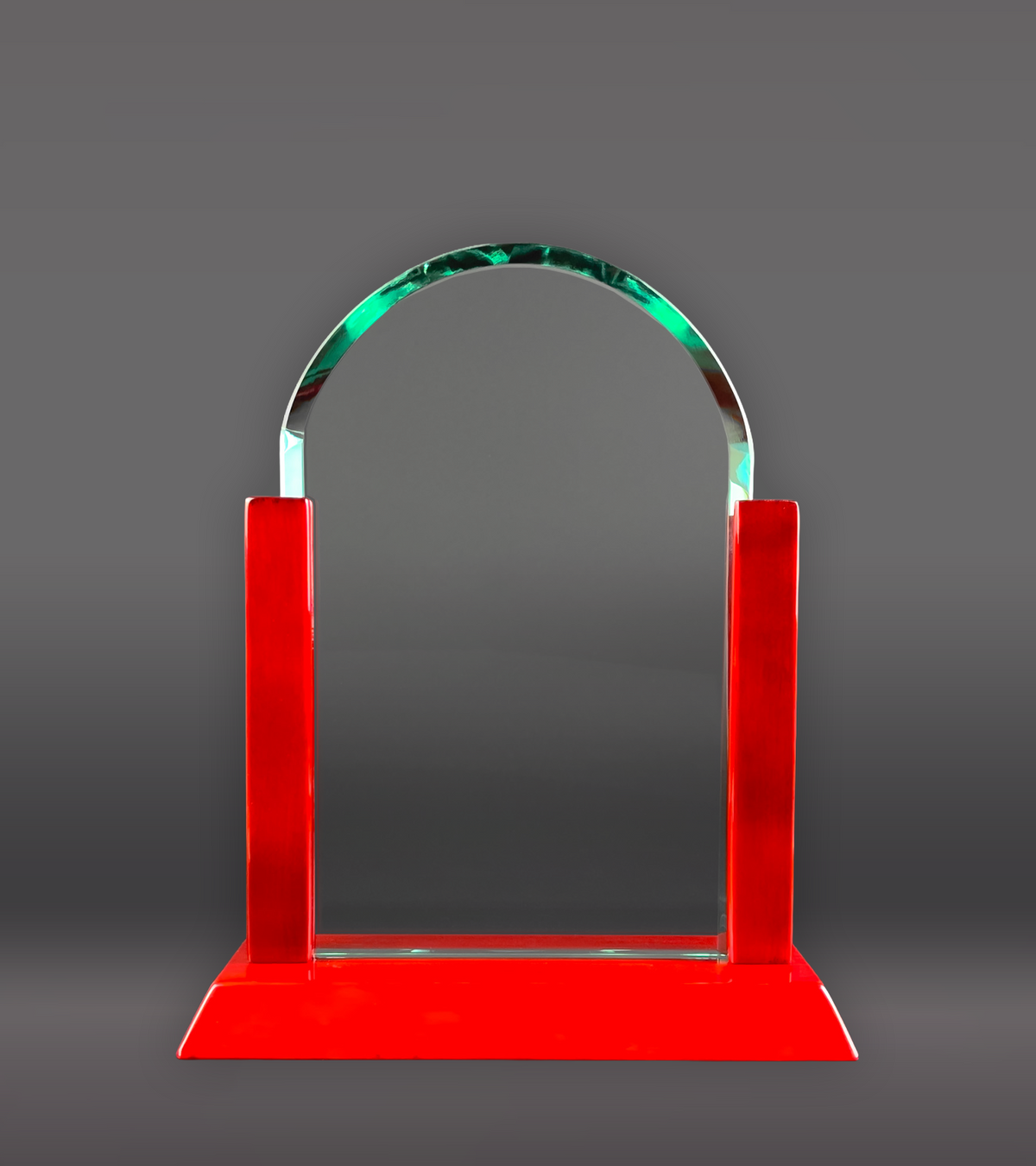 Rosewood Arch Glass Award Rear
