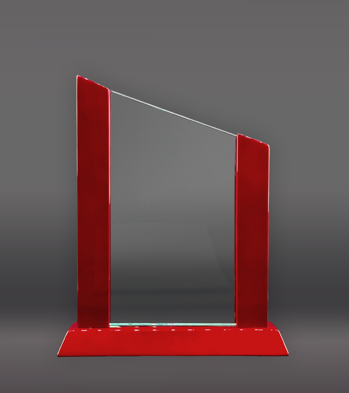 Rosewood Accent Glass Award Rear