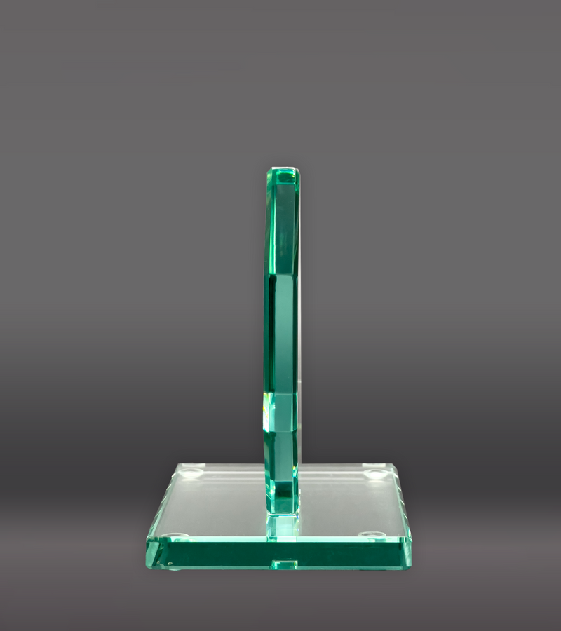 Octagon Glass Award Side