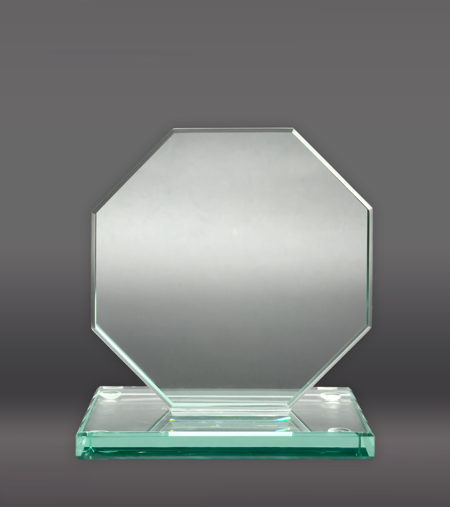 Octagon Glass Award  Rear