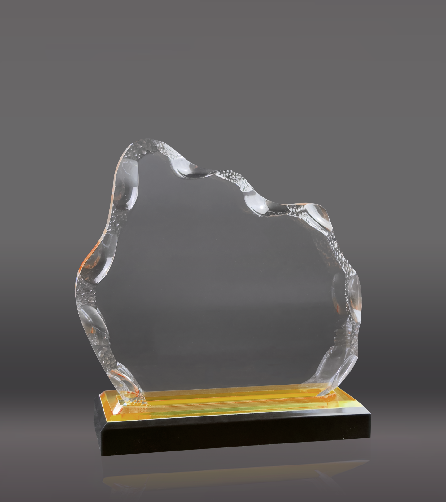 Color Printed Gold Glacier Impress Acrylic Award