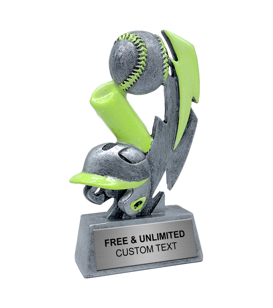 Glow In The Dark Baseball Trophy