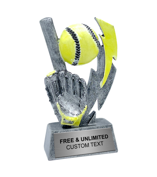 Glow In The Dark Softball Trophy
