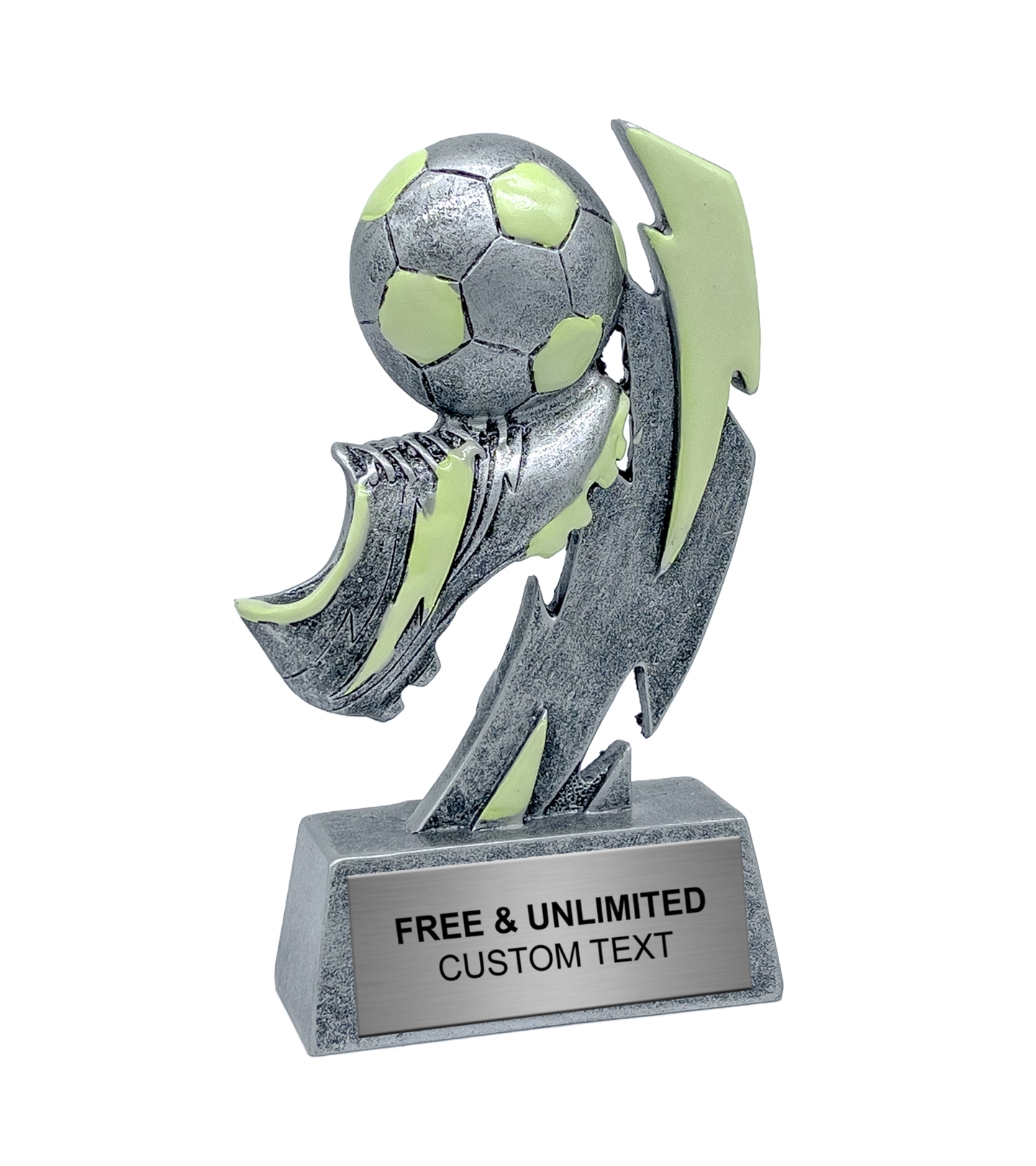 Glow In The Dark Soccer Trophy