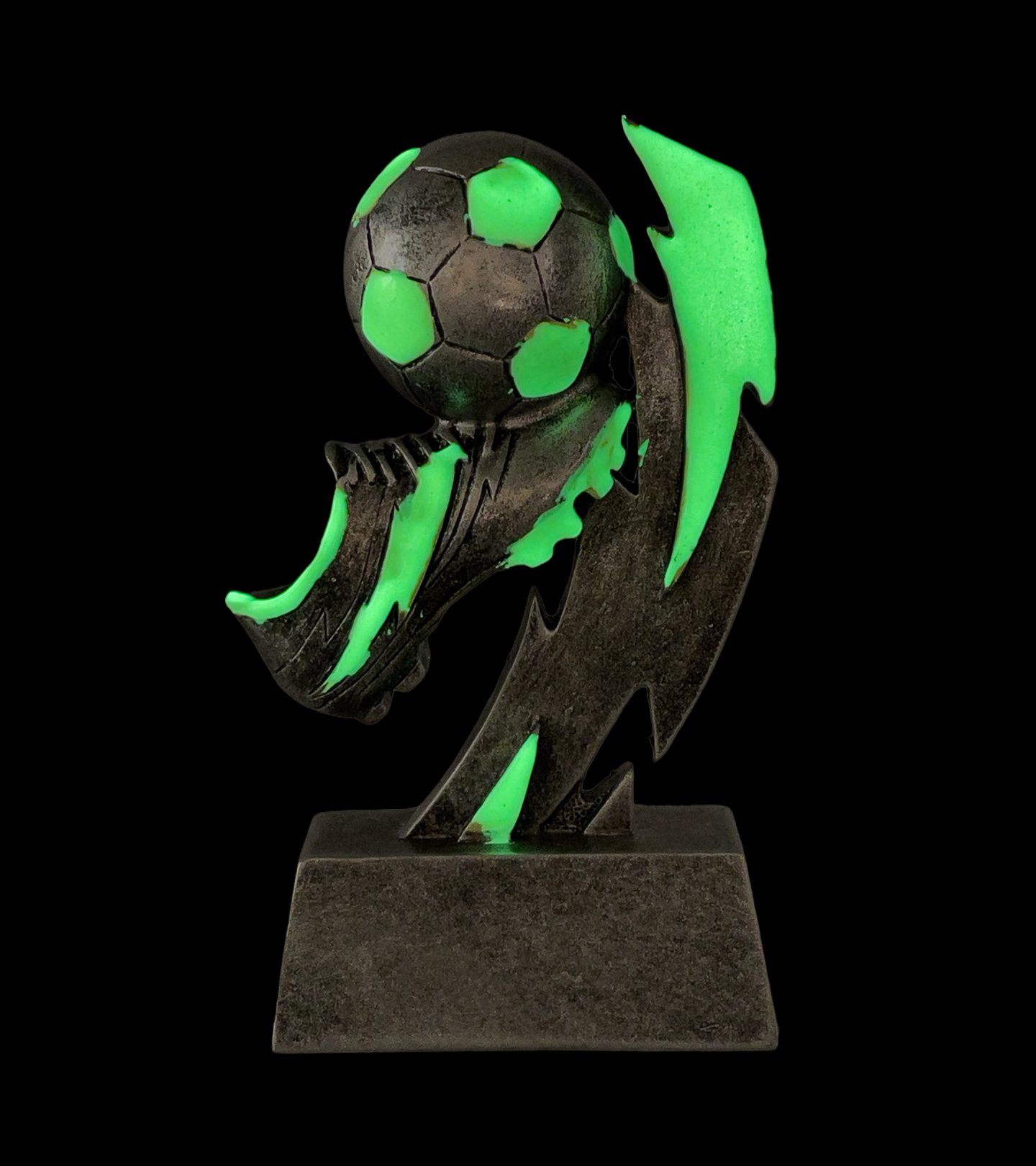 Glow In The Dark Soccer Trophy