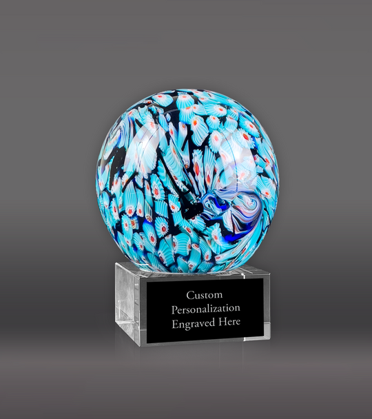 Sphere Glass Art Crystal Award