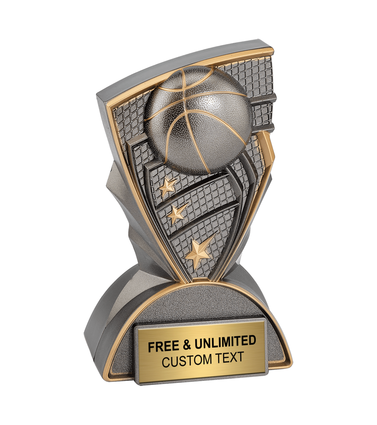 Graphite Basketball Trophy
