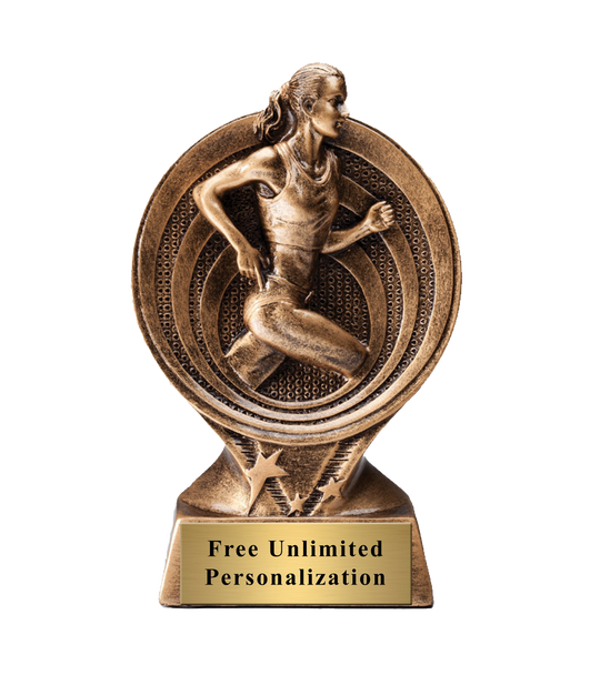Saturn Track Female Trophy