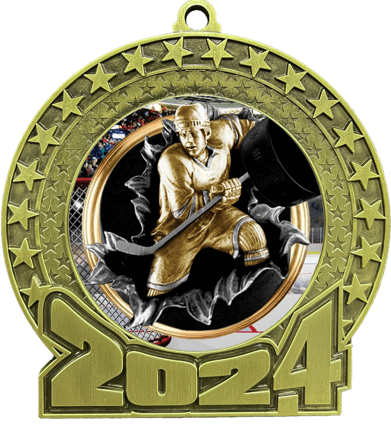 2024 Hockey Insert Medal