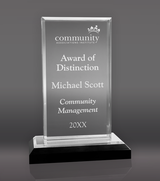 Clear Beveled Impress Acrylic Award
