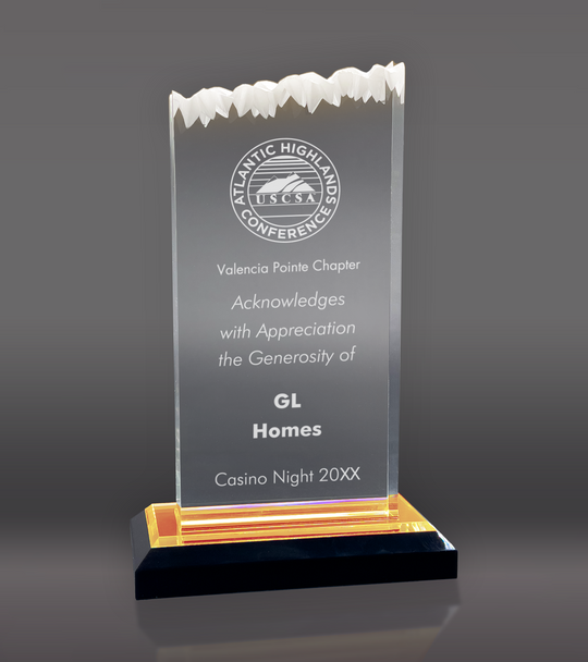 Gold Frosted Impress Acrylic Award