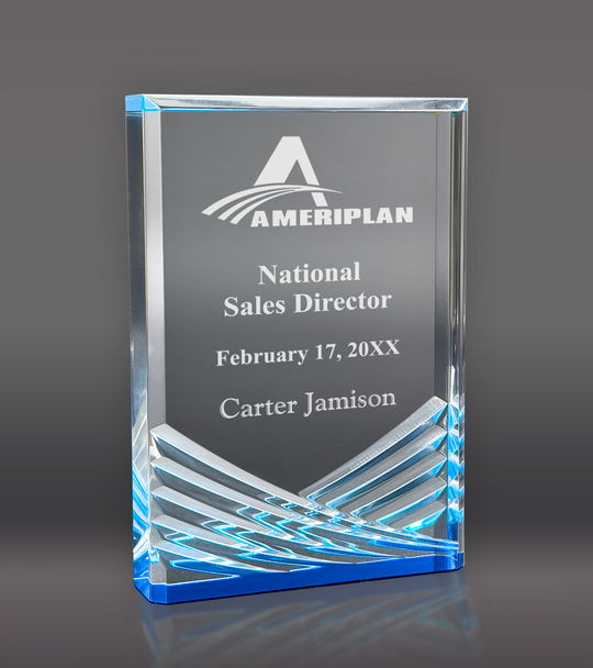 Blue Inspire Acrylic Award