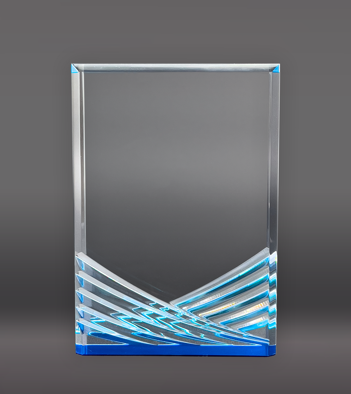 Color Printed Blue Inspire Acrylic Award