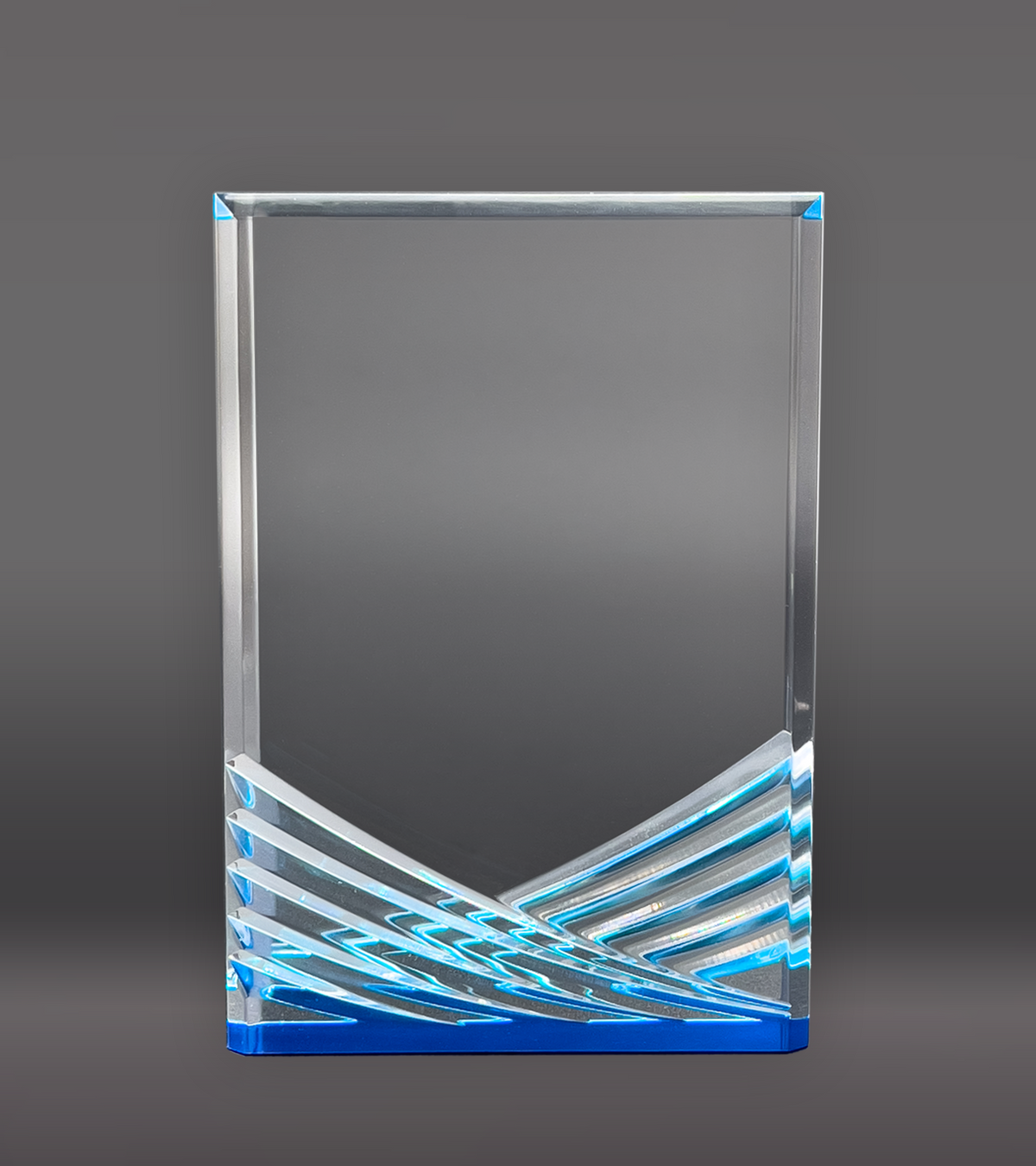 Color Printed Blue Inspire Acrylic Award