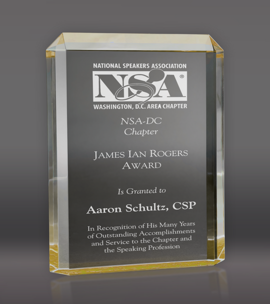 Gold Lexus Acrylic Award