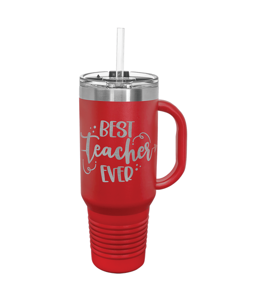 Insulated Personalized Travel Mug with Handle - 40 oz