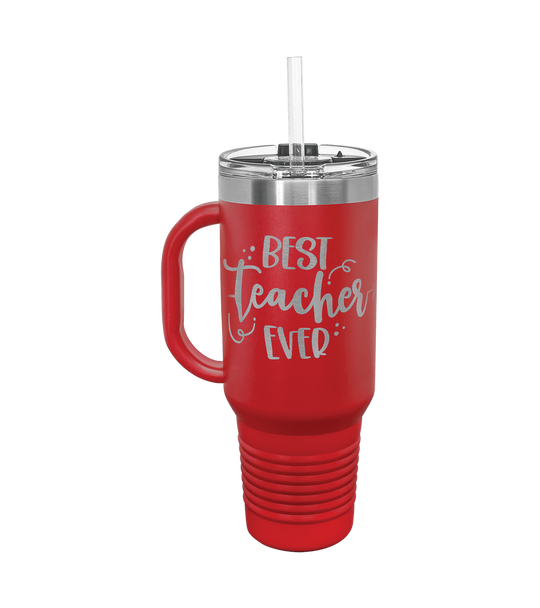 Insulated Personalized Travel Mug with Handle - 40 oz