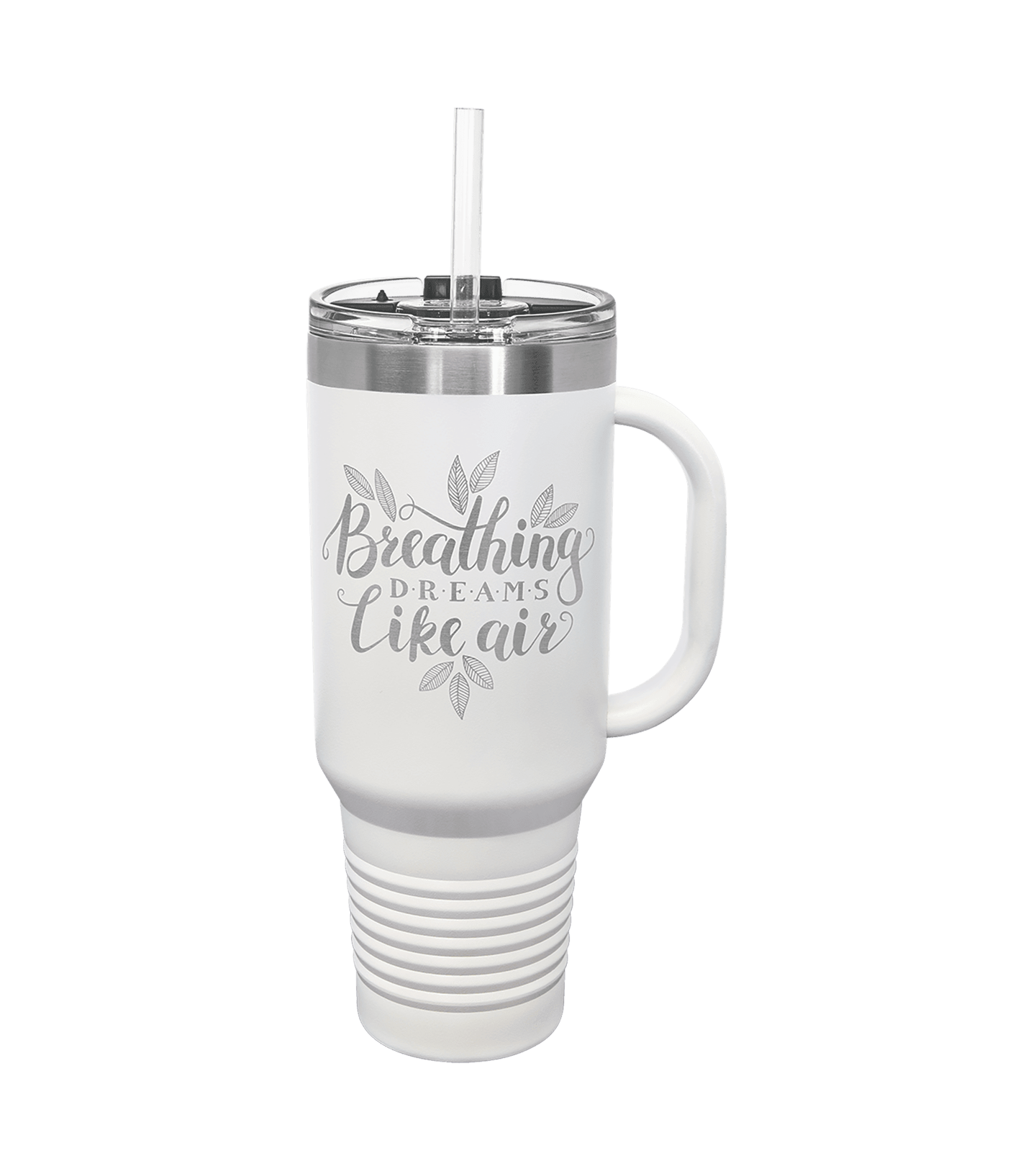 Insulated Personalized Travel Mug with Handle - 40 oz