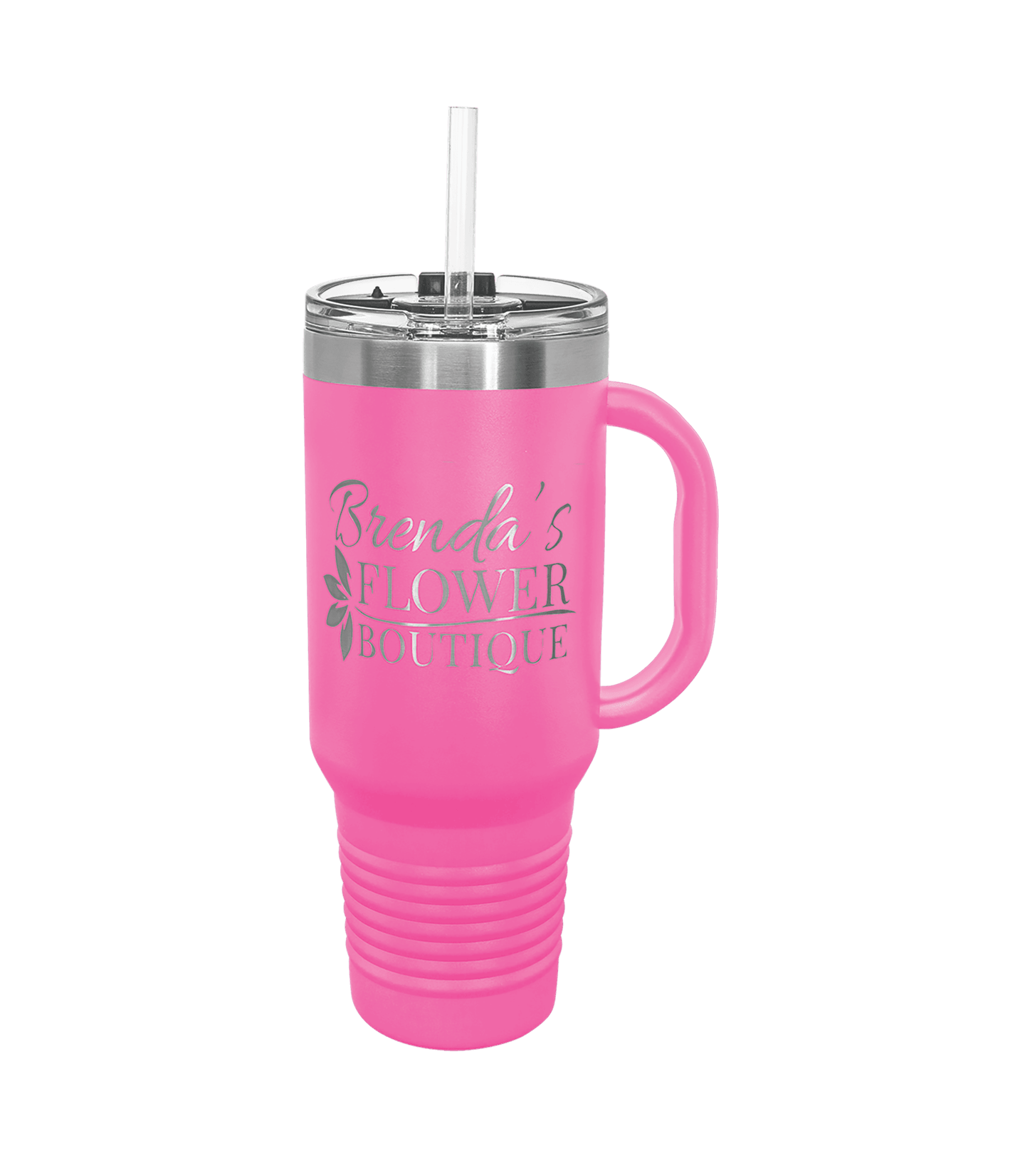 Insulated Personalized Travel Mug with Handle - 40 oz