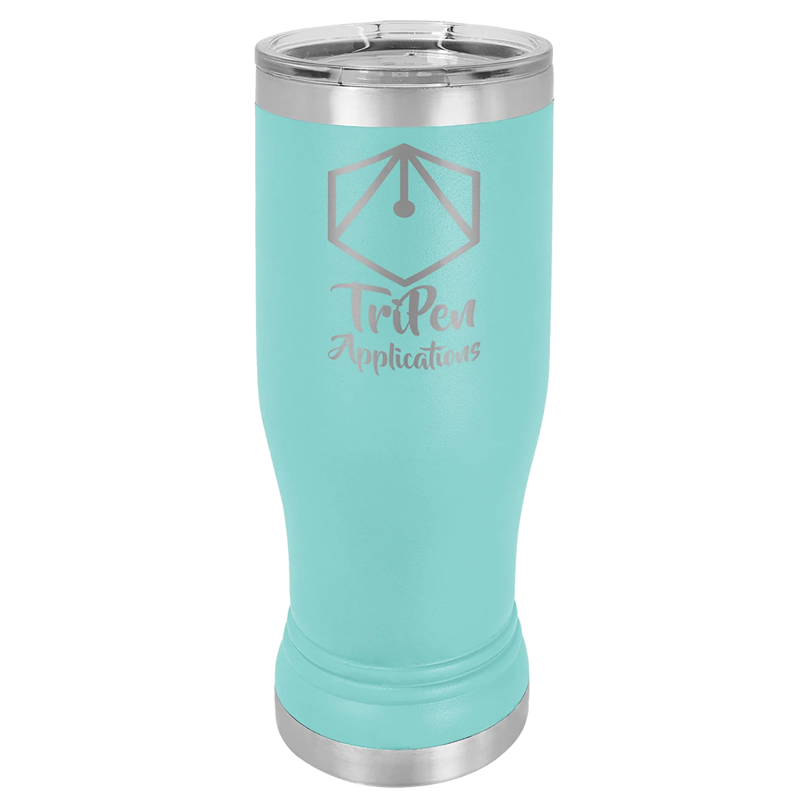 Teal 14 oz Custom Insulated Pilsner Tumbler