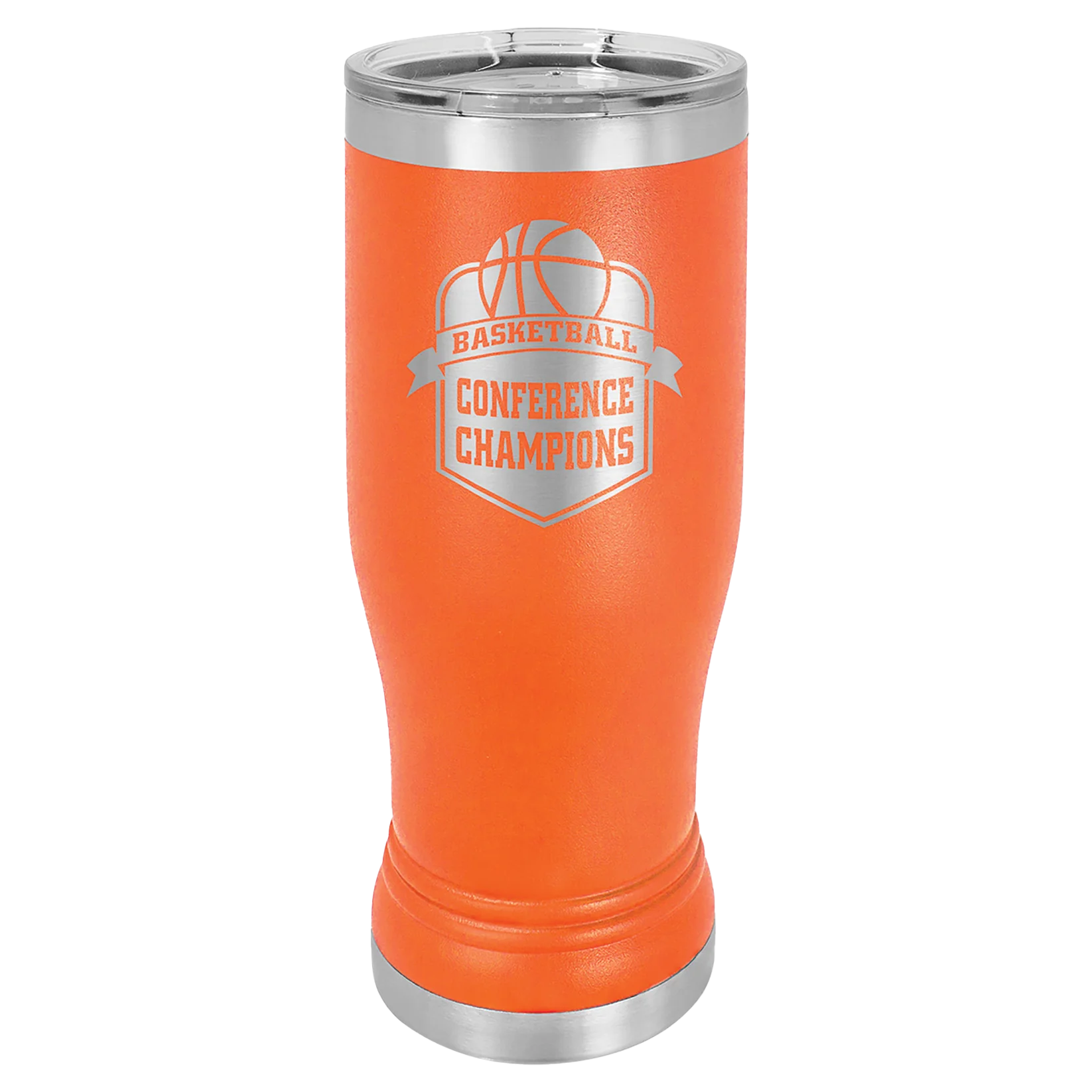 Orange 14 oz Custom Insulated Pilsner Tumbler