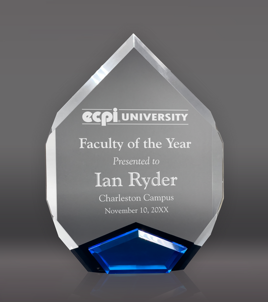 Blue Marquis Acrylic Award