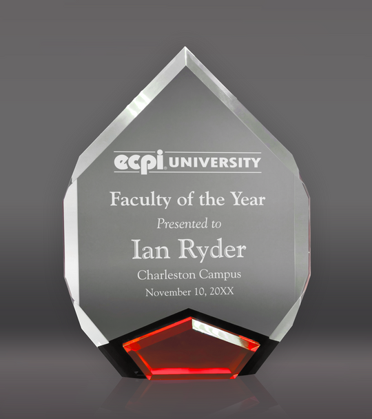 Red Marquis Acrylic Award