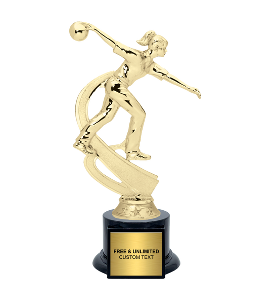 Motion Female Bowling Trophy