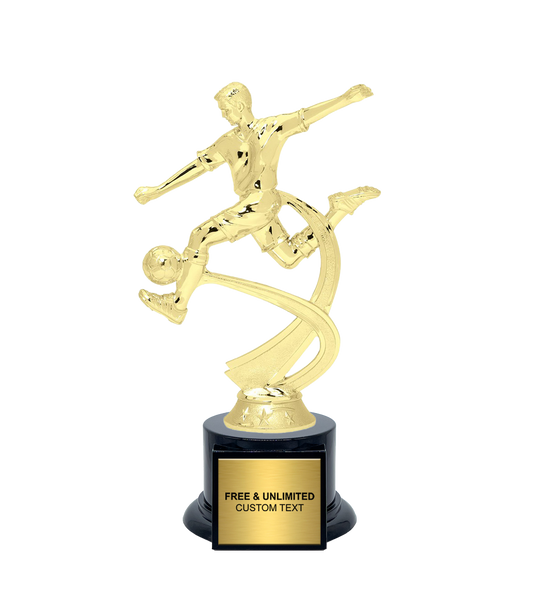 Motion Male Soccer Trophy