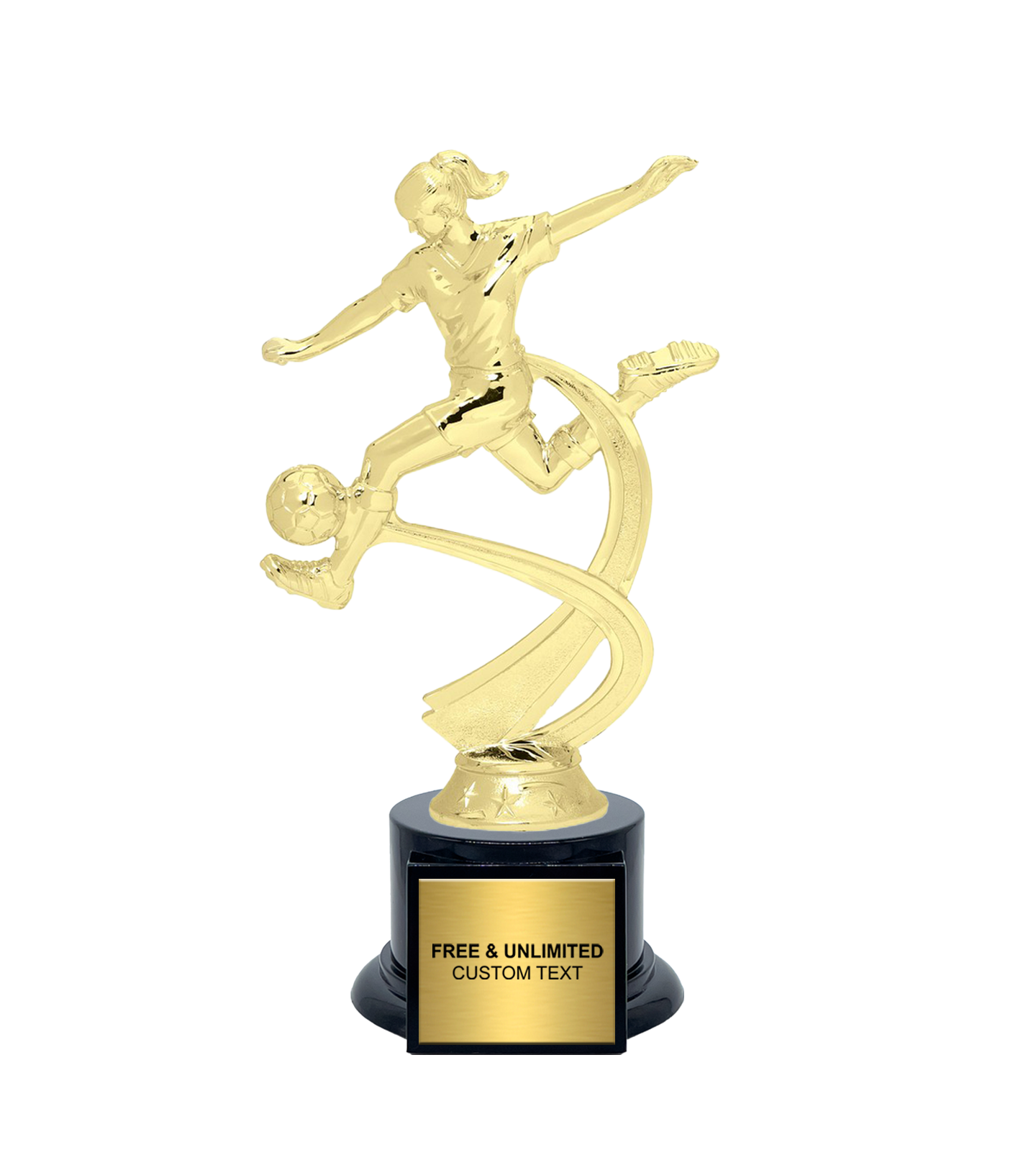 Motion Female Soccer Trophy