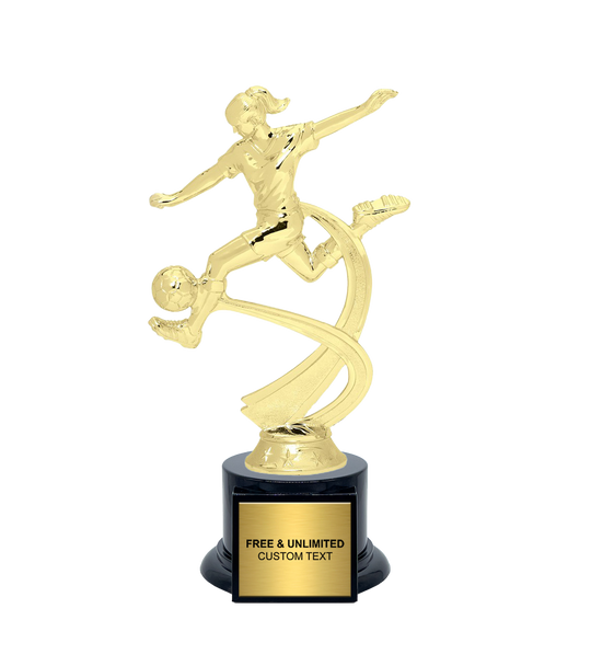 Motion Female Soccer Trophy