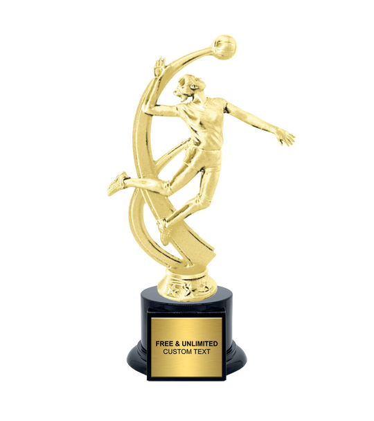 Motion Female Volleyball Trophies