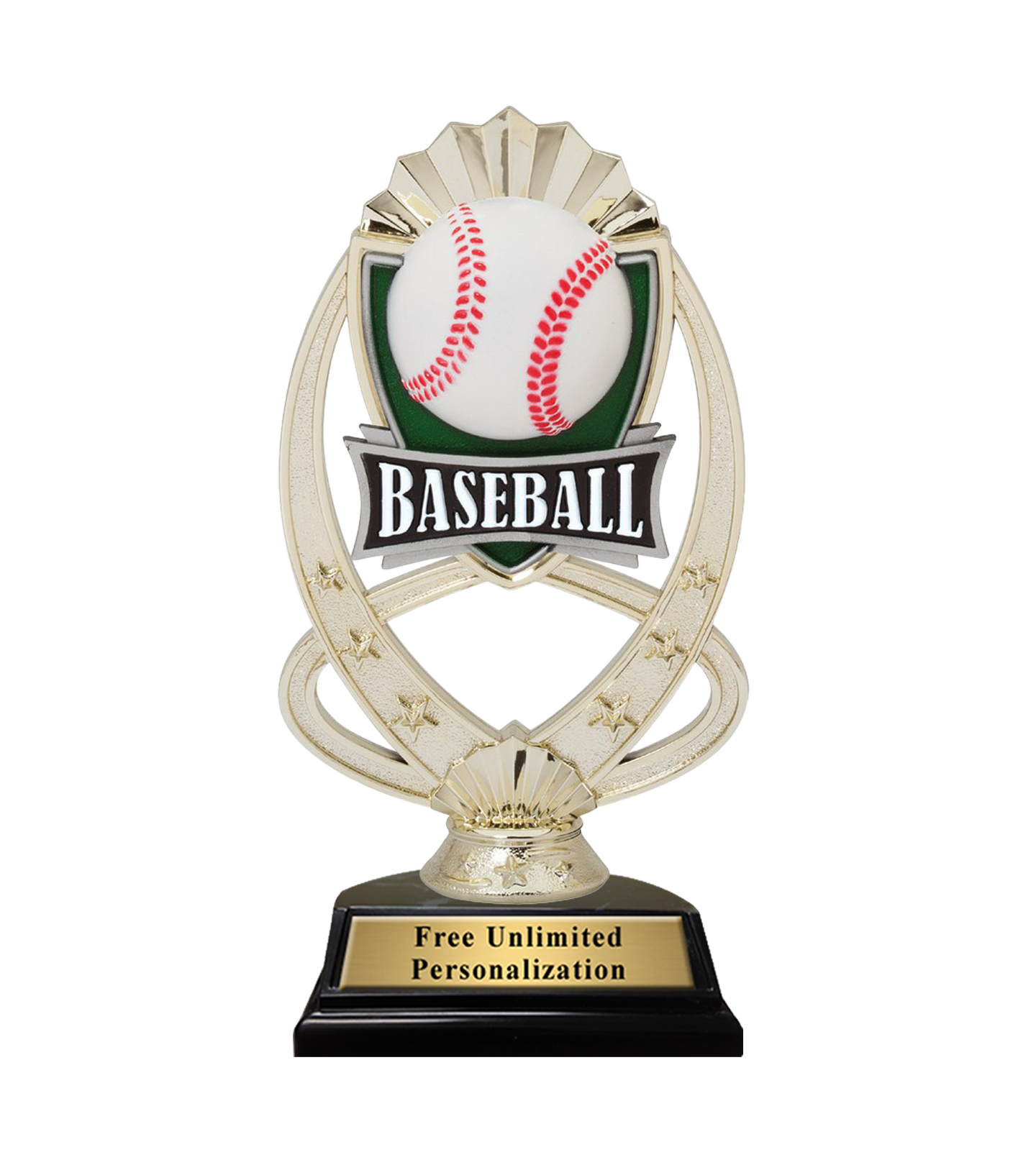 Star Meridian Baseball Trophy