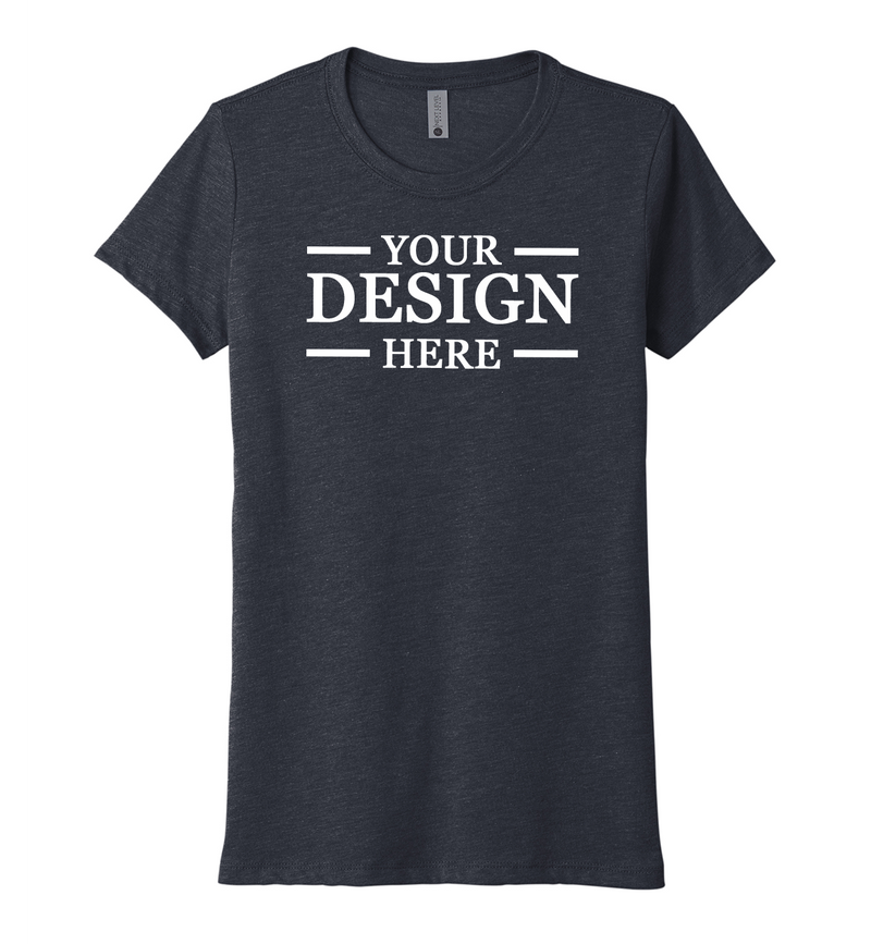 Tri-Blend Women's Custom Printed T-Shirt