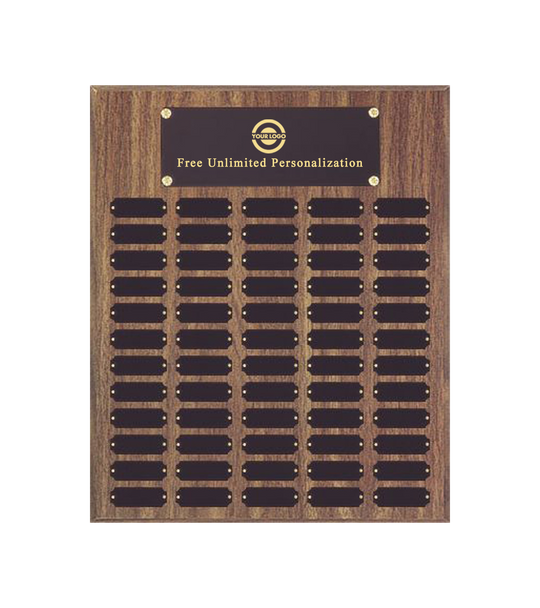 60 Plate Legendary Perpetual Plaque with Black Plates