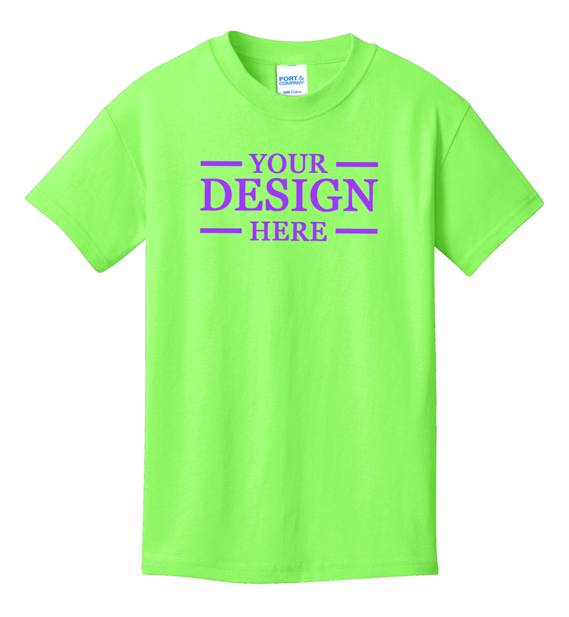 Youth Cotton Unisex Custom Printed T-Shirt