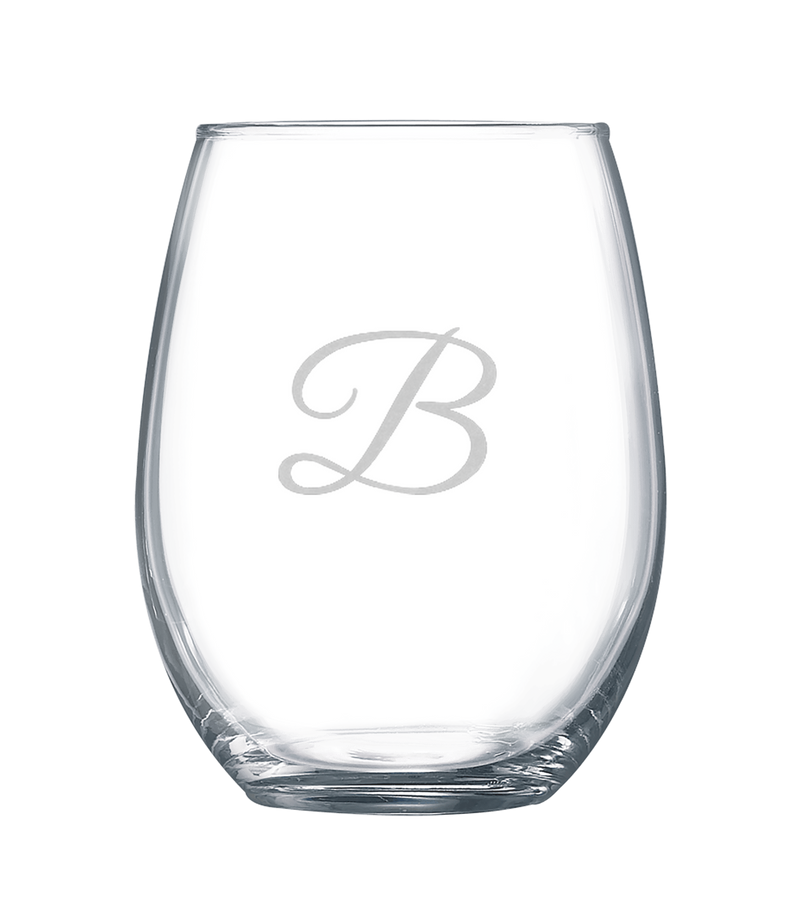 Custom Engraved 21 oz Stemless Wine Glass