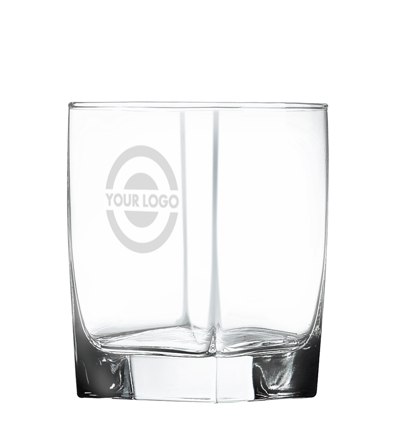 Custom Engraved 12 oz Square Double Old Fashioned Glass