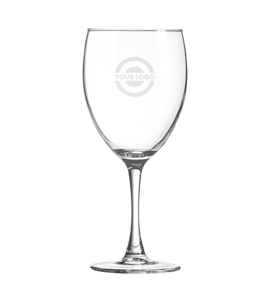 Engraved White Wine Glass