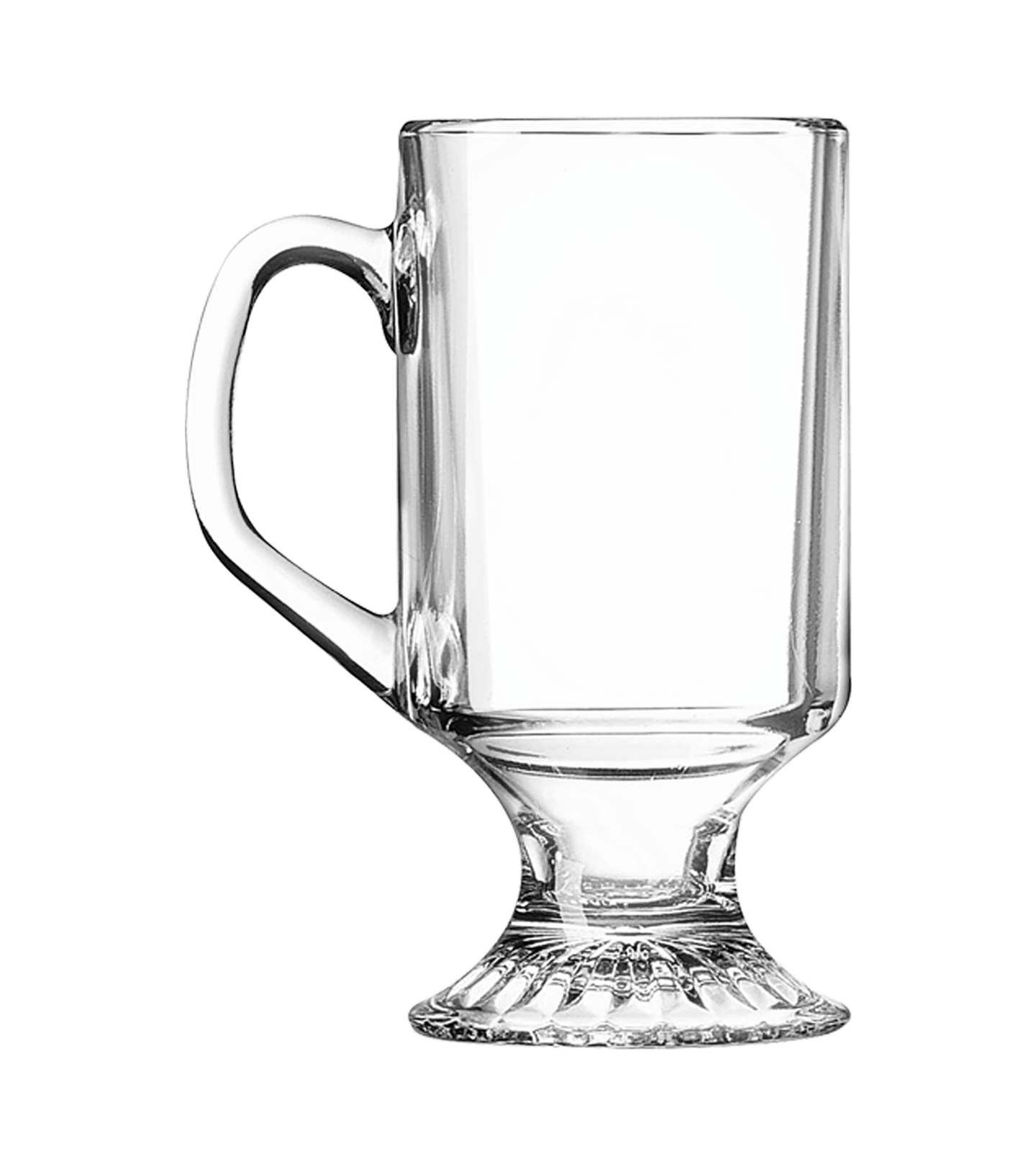 Engraved 10 oz Clear Footed Coffee Mug