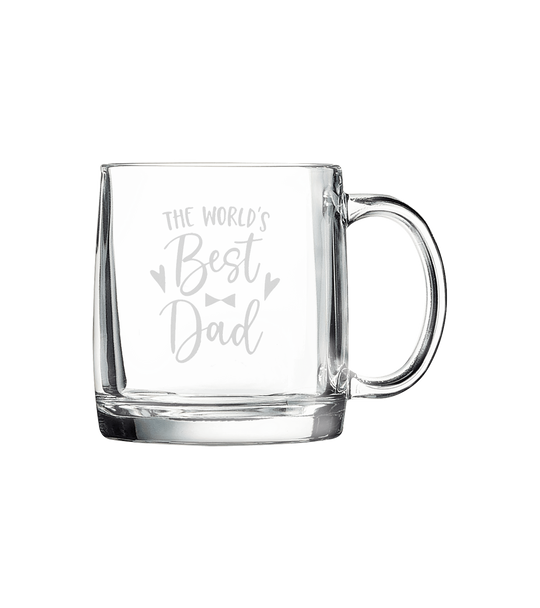 Engraved 12.25 oz Clear Coffee Mug